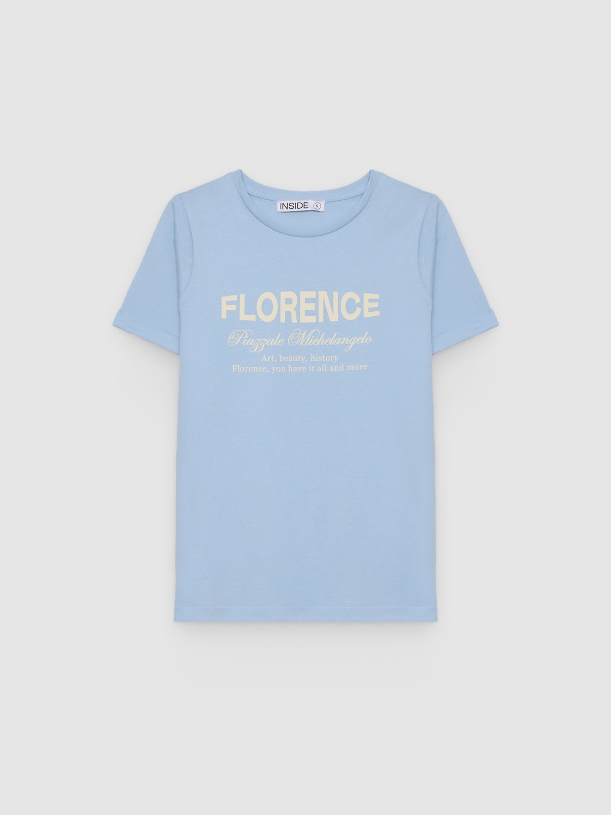 %Pto% Camiseta Florence azul claro vista frontal
