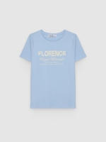 %Pto% Camiseta Florence azul claro vista frontal
