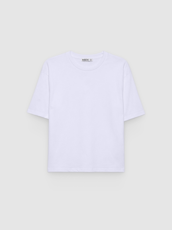 Basic cotton t-shirt white front view