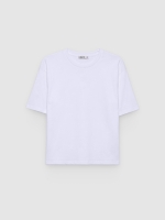 %Pto% Basic cotton t-shirt white front view