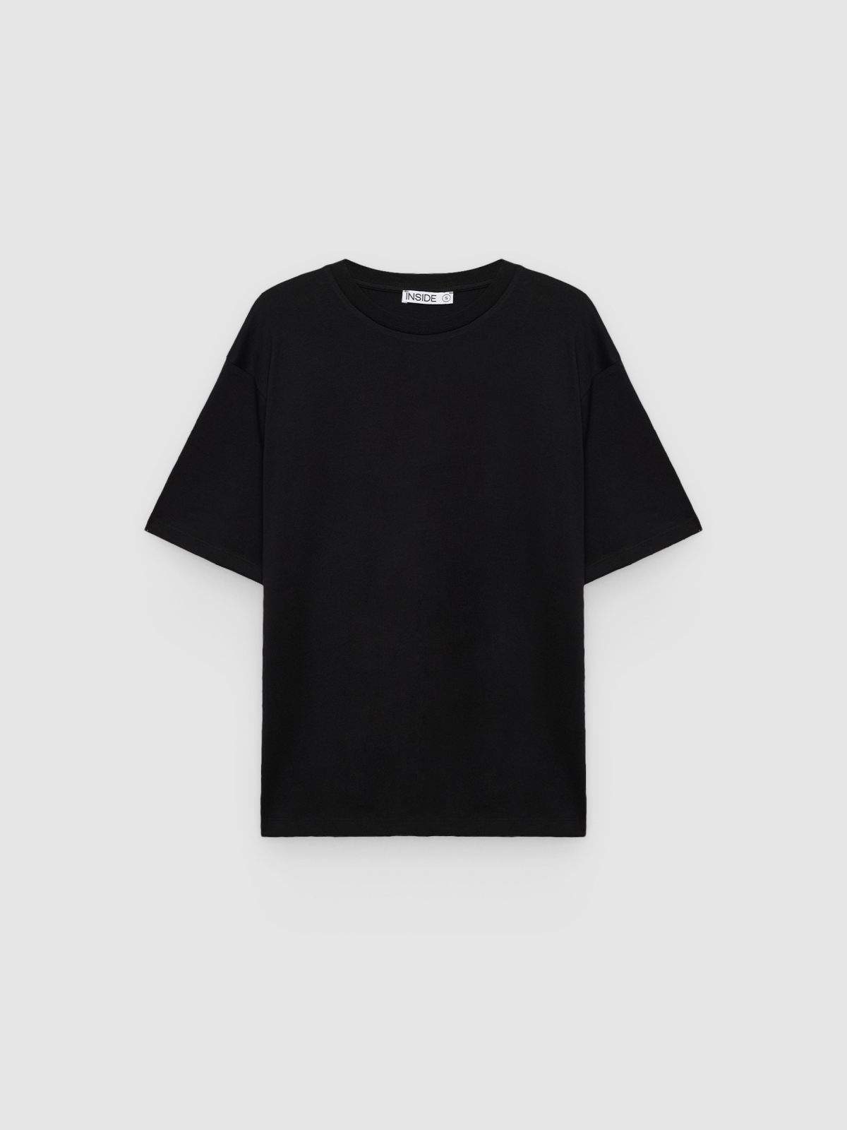 %Pto% Camiseta oversize negro vista frontal