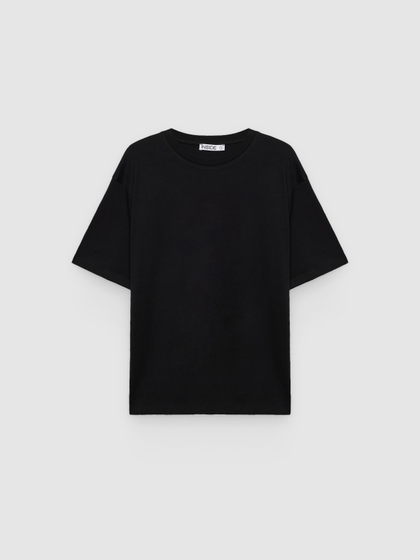  Camiseta oversize negro vista frontal