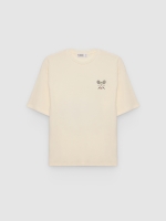 %Pto% Camiseta esportiva algodão off white vista frontal