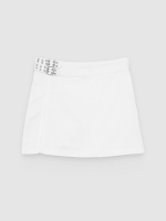 %Pto% Skort with zipper white front view