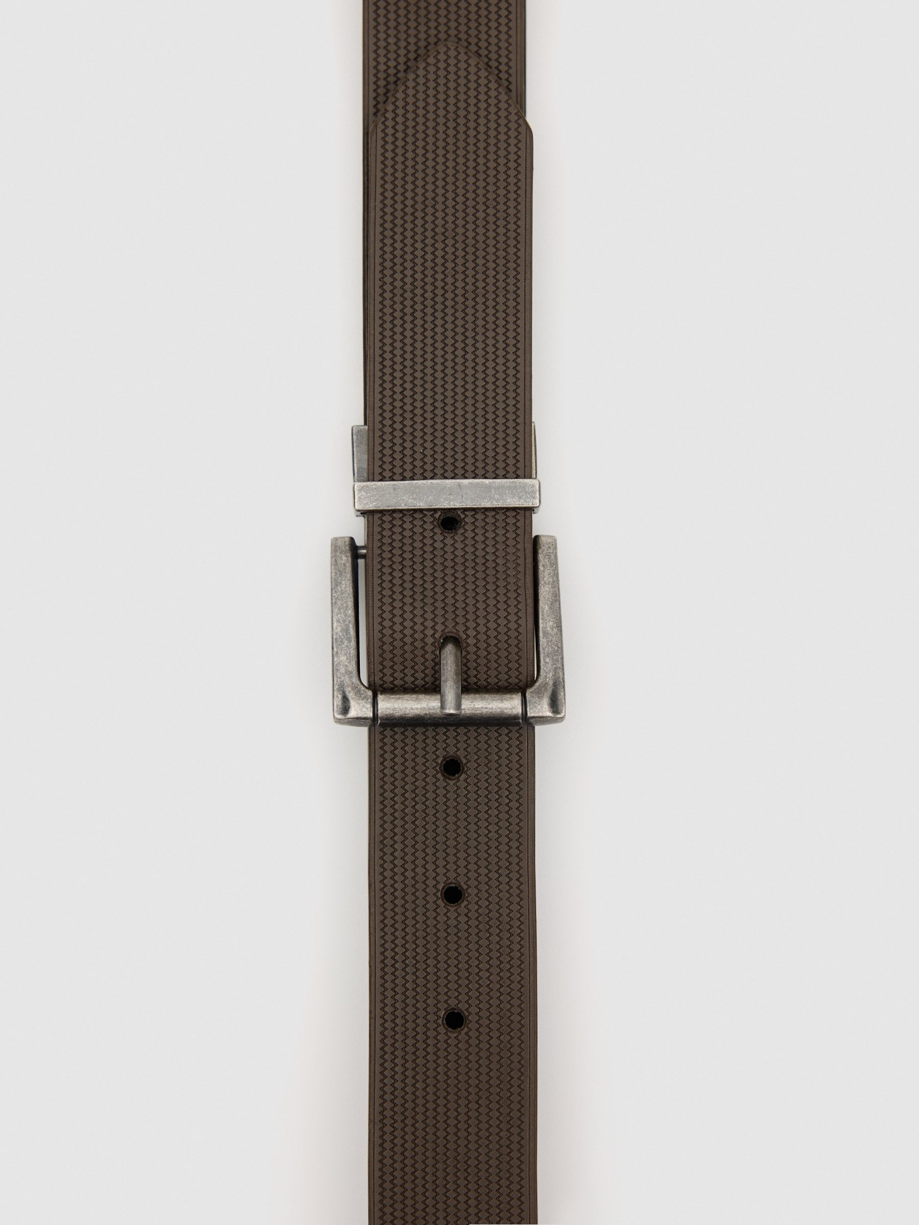 Basic faux leather belt brown