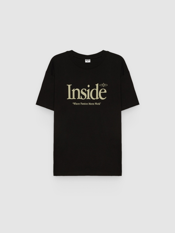  Camiseta Inside preto vista frontal