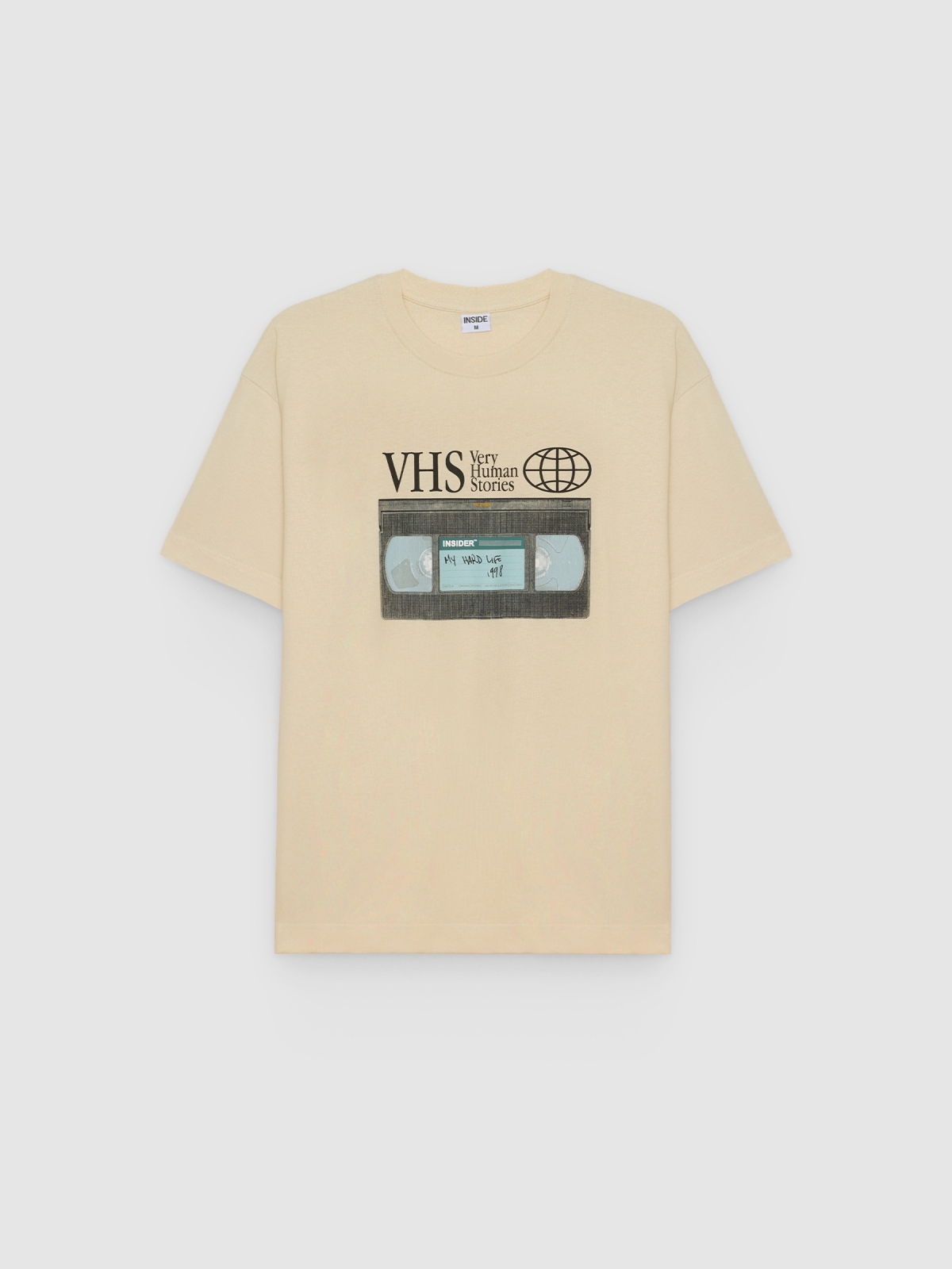 %Pto% VHS T-shirt raw front view