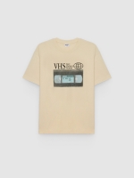%Pto% VHS T-shirt raw front view