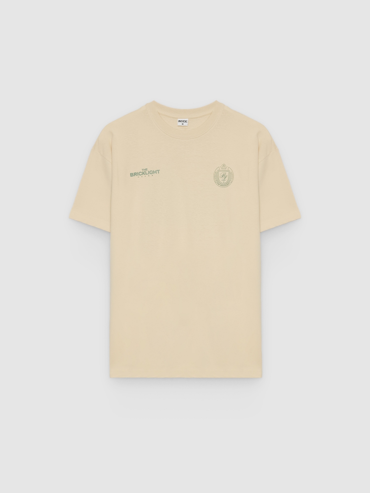 %Pto% Camiseta estampada bricklight crua vista frontal