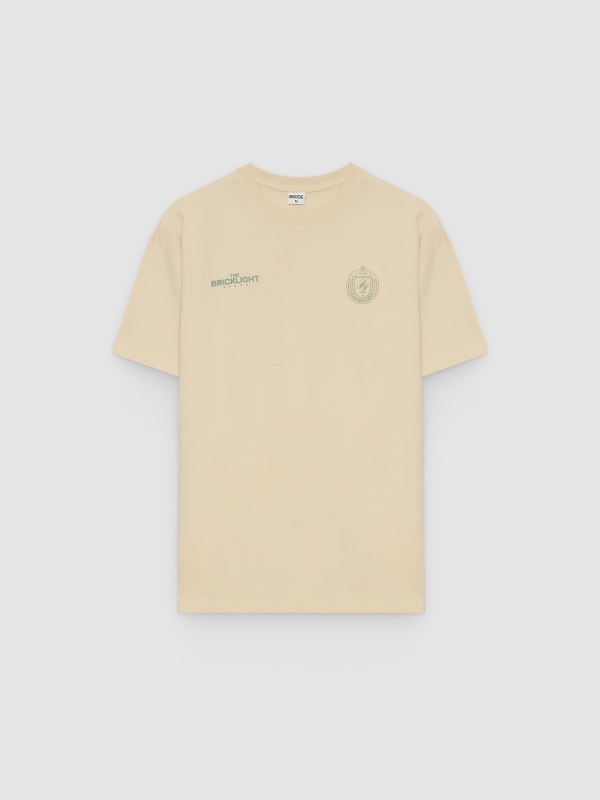  Camiseta estampada bricklight crua vista frontal