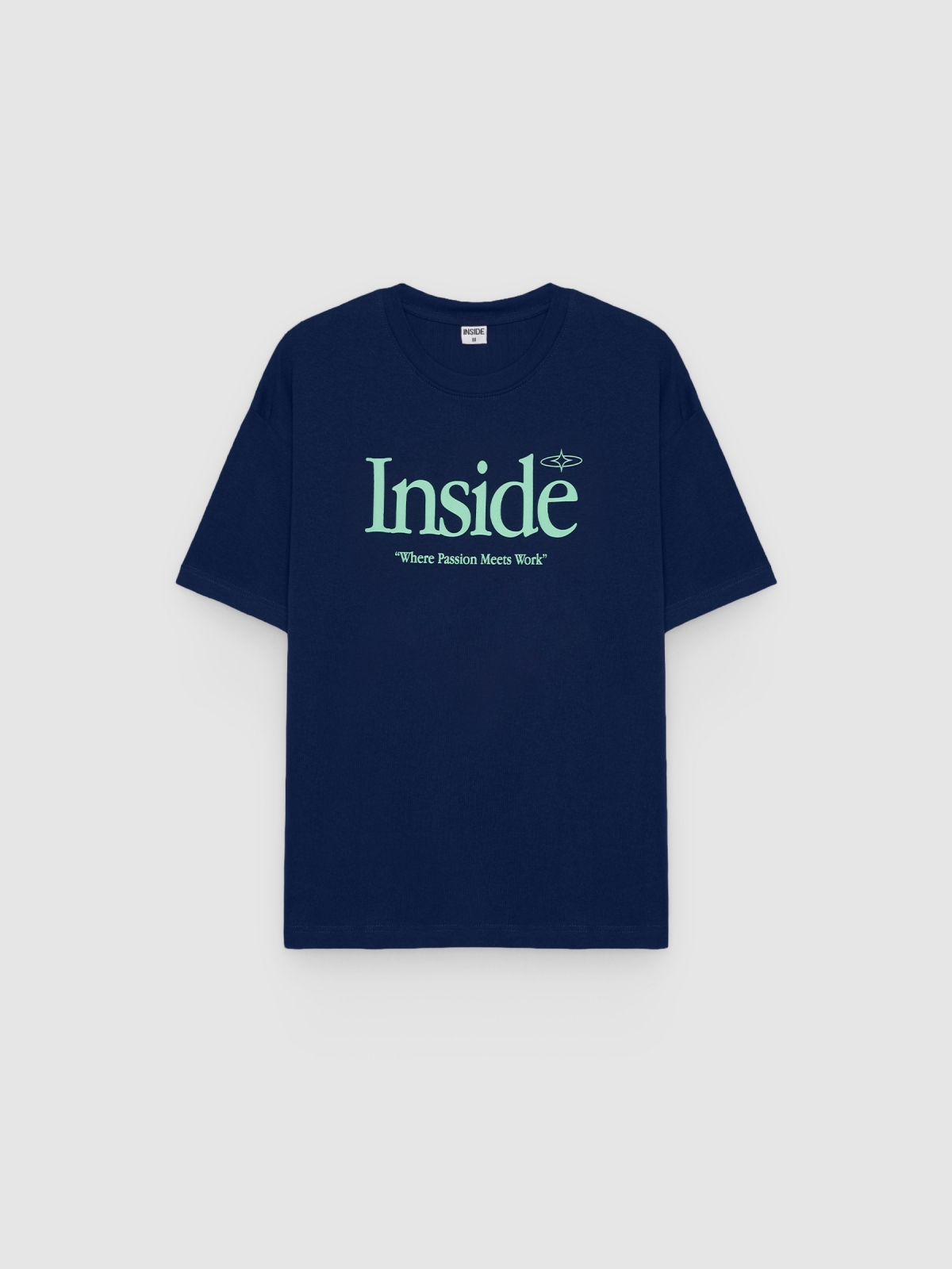 %Pto% Camiseta Inside azul vista frontal