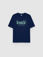 %Pto% Camiseta Inside azul vista frontal