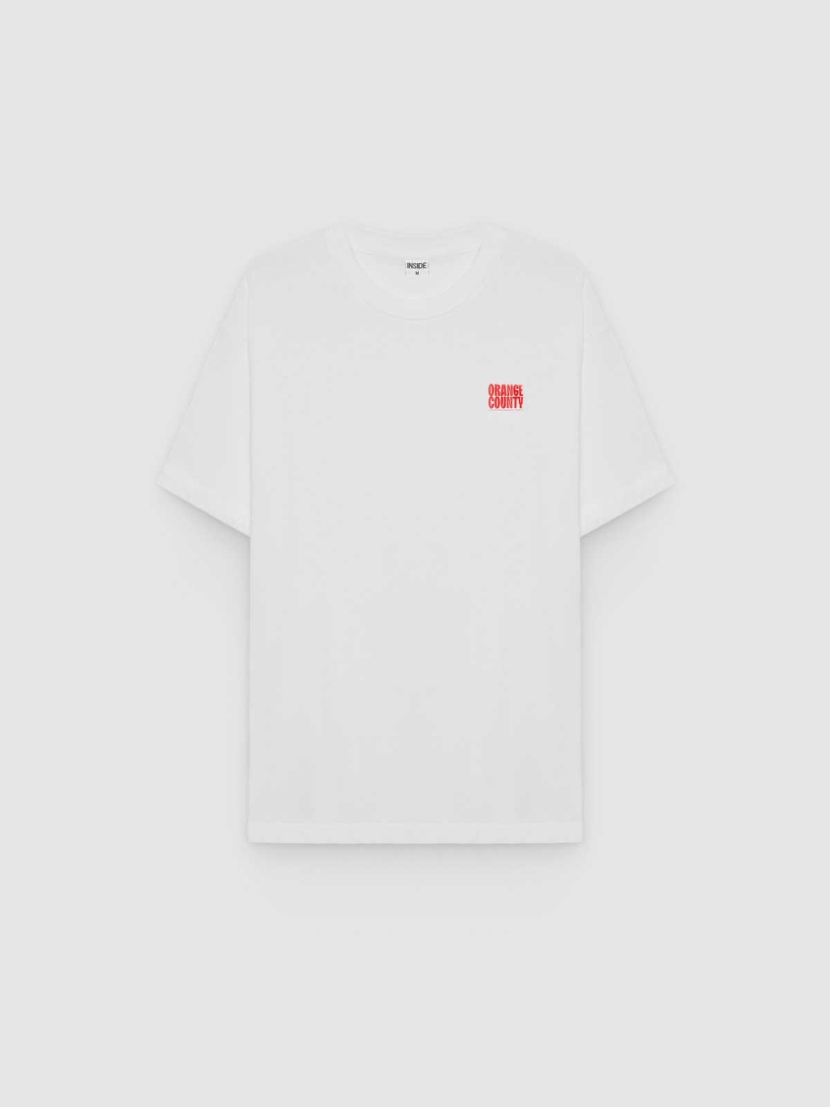%Pto% Camiseta oversize Nature branco vista frontal
