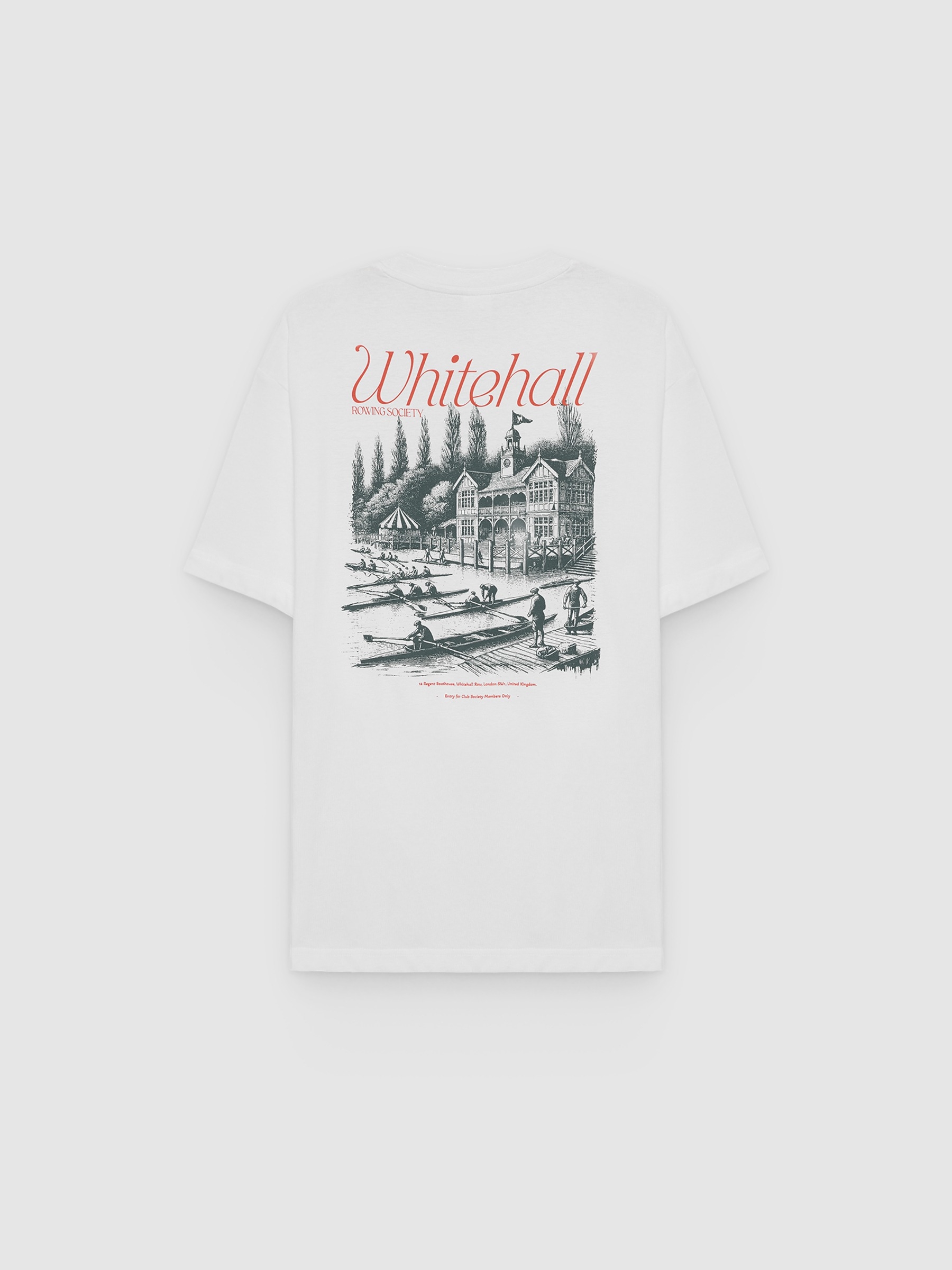 Whitehall t-shirt white middle front view