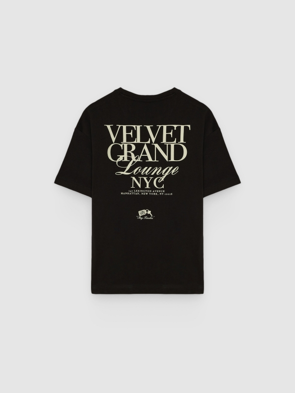 Camiseta stay timeless preto vista traseira