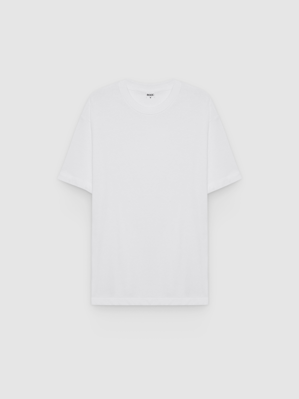 %Pto% Basic crew-neck T-shirt white front view