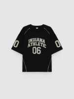 %Pto% Indiana Athletic 06 T-shirt black front view