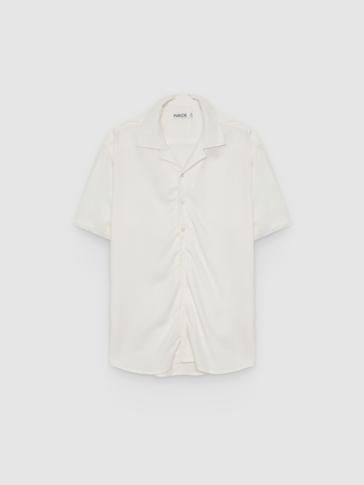 %Pto% Linen resort shirt raw front view