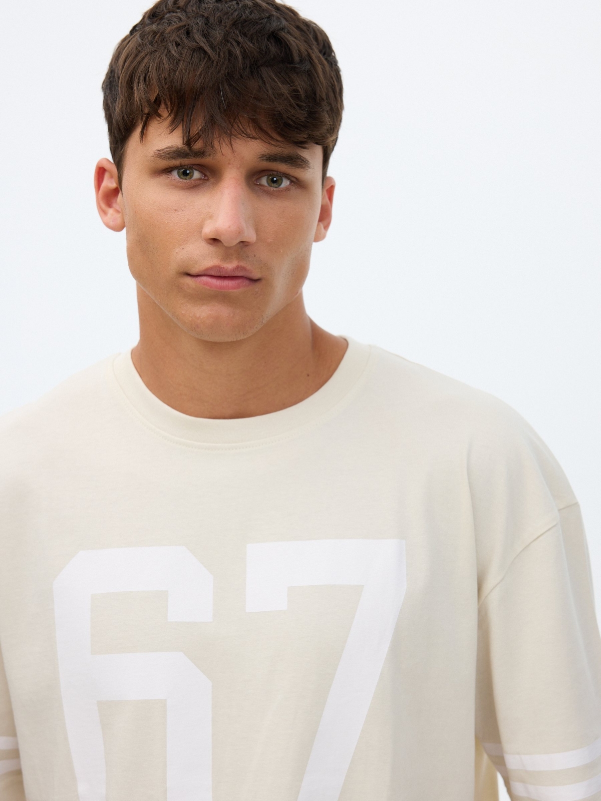 Printed T-shirt 67 raw detail view