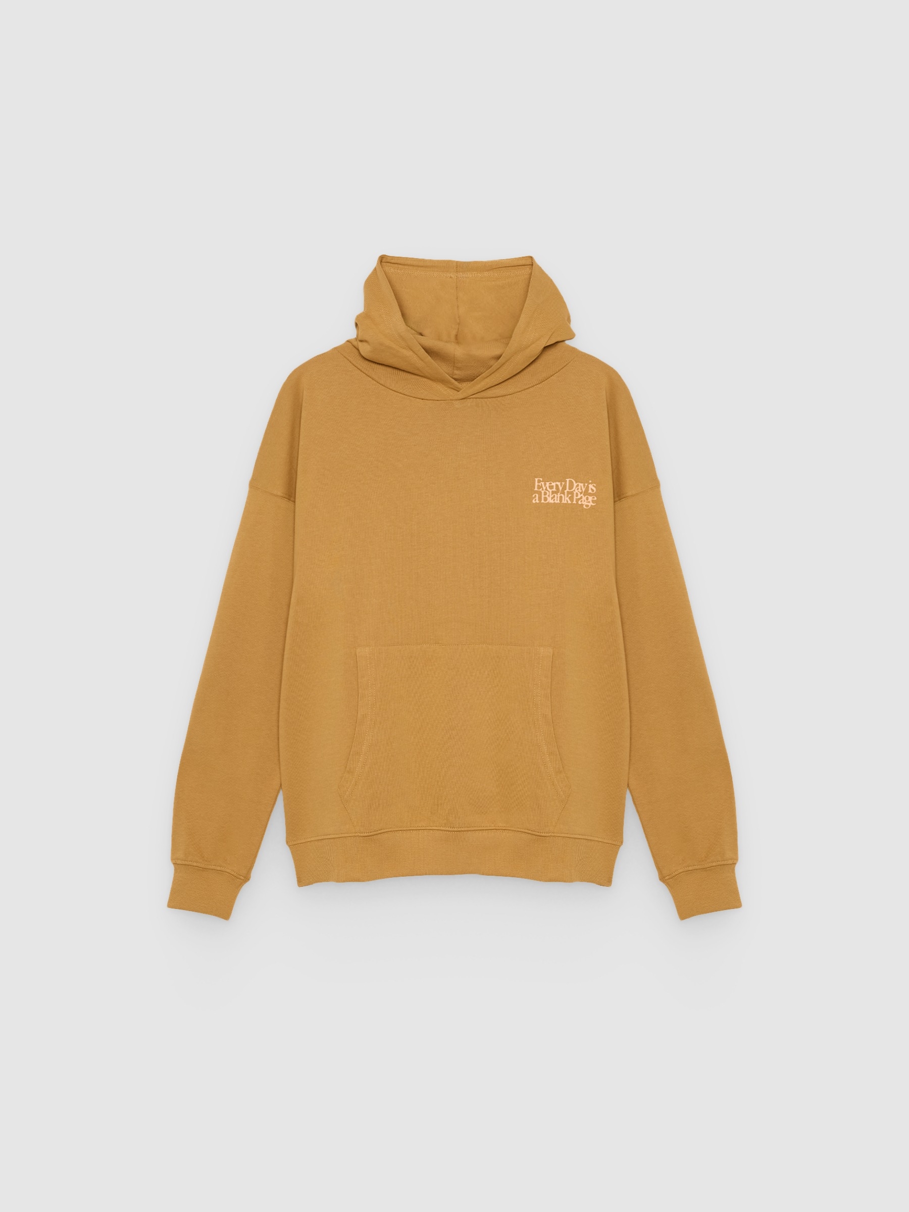 Sudadera felpa oversized Every Day marrón vista media frontal