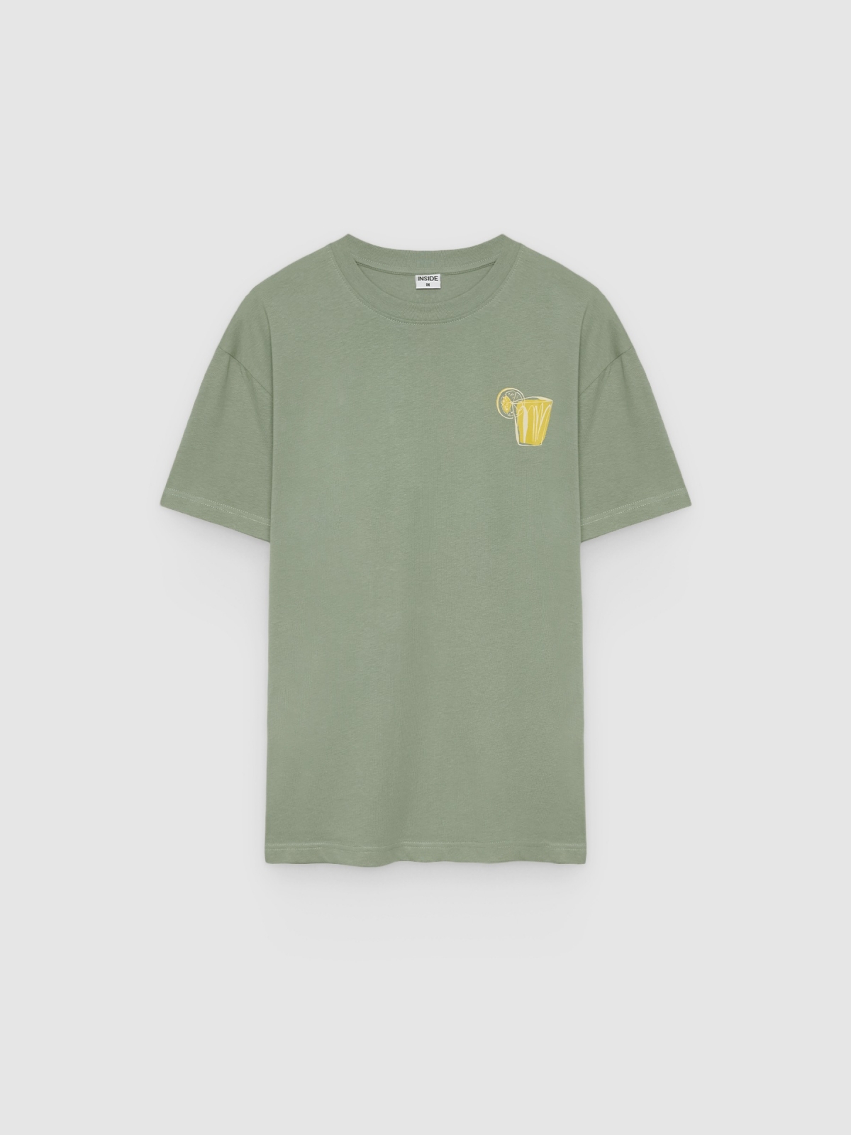 %Pto% Camiseta mini print verde vista frontal