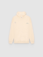 %Pto% Moletom felpudo com capuz off white vista frontal