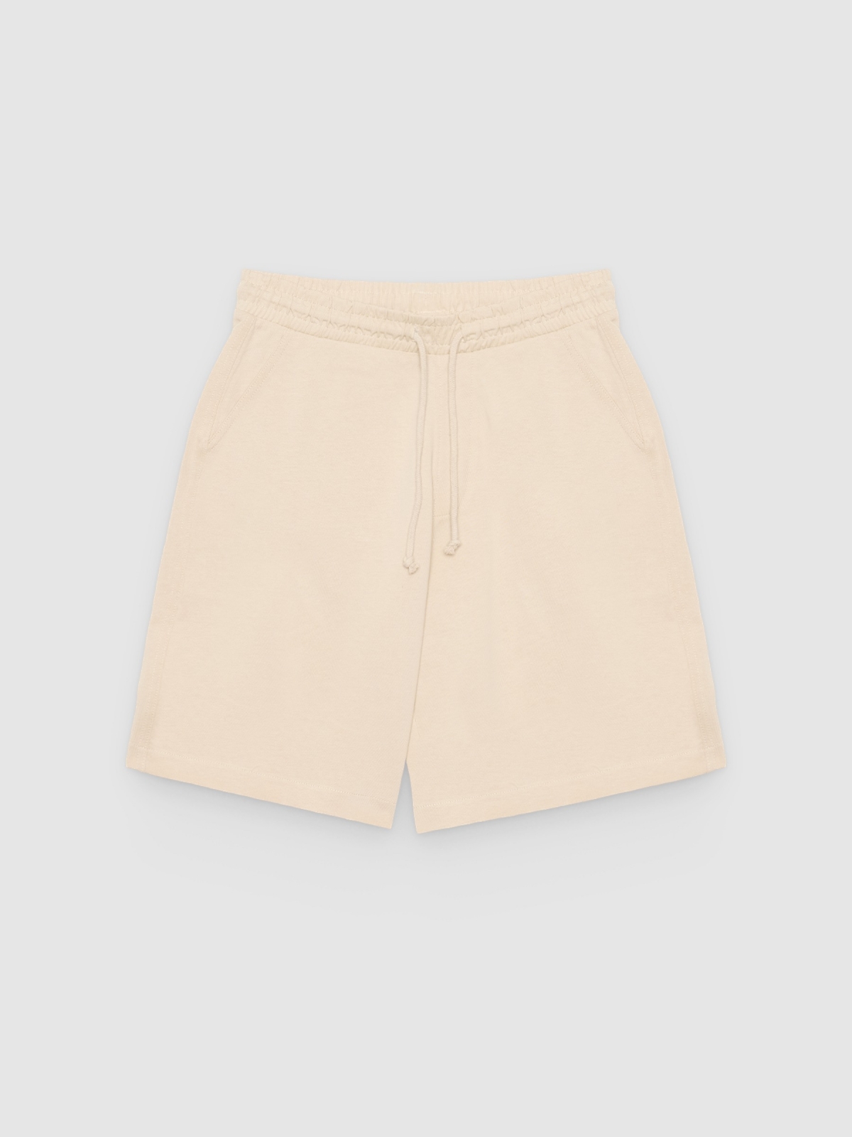 %Pto% Fleece jogger shorts raw front view
