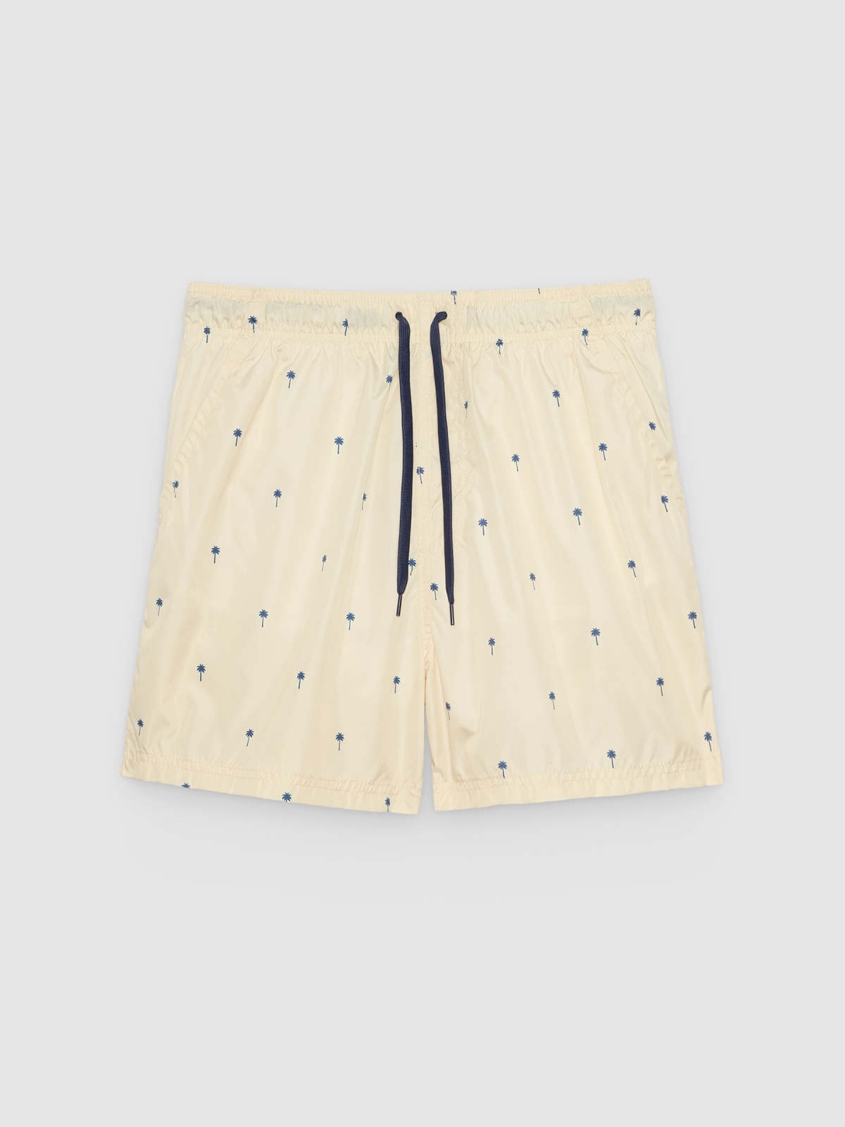 %Pto% Bañador mini print palmeras crudo vista frontal