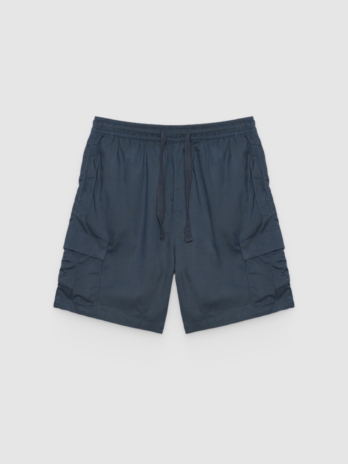 %Pto% Bermuda cargo jogger azul marino vista frontal