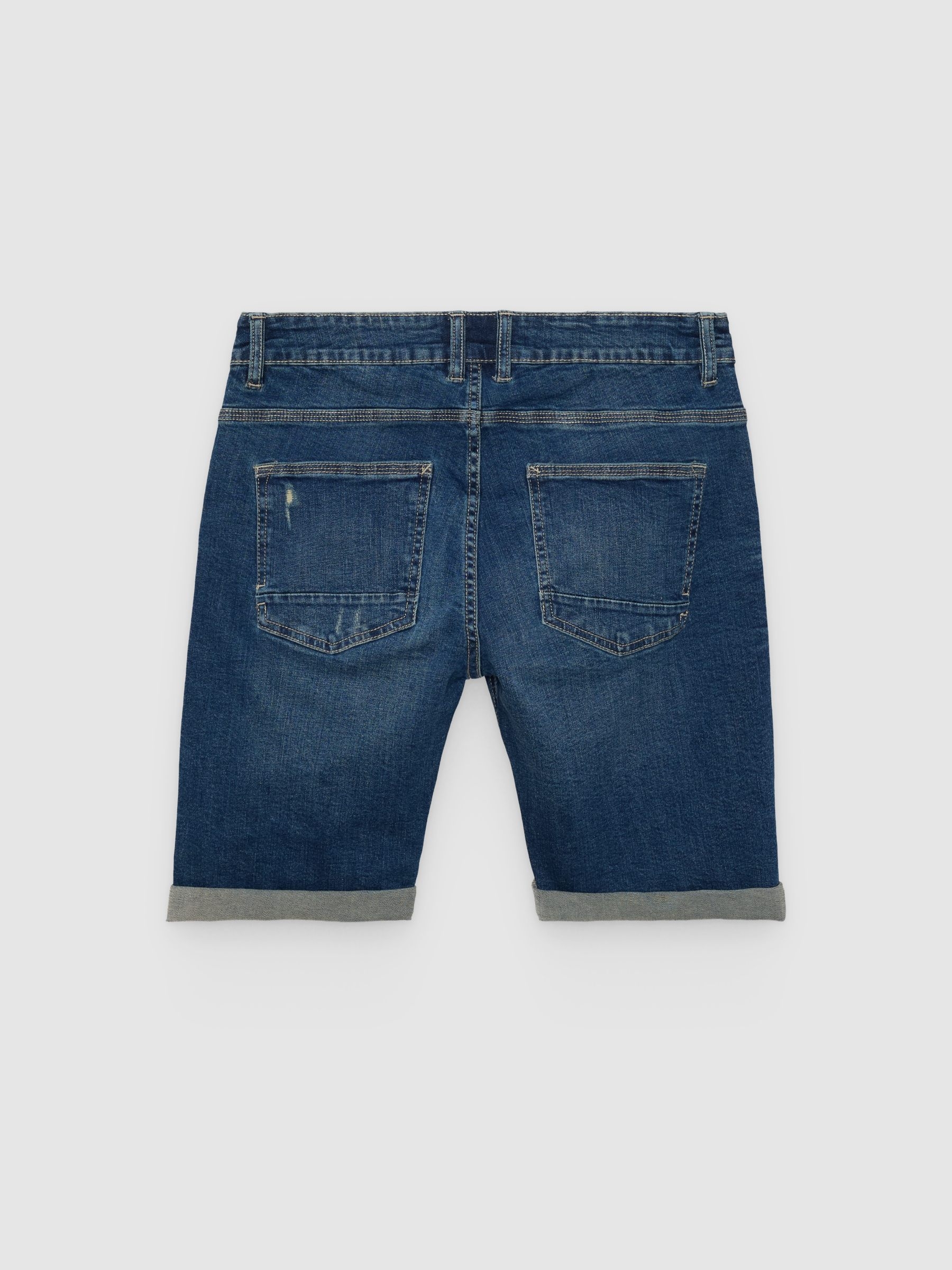 Bermuda vaquera skinny azul vista media frontal