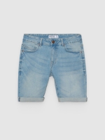 %Pto% Bermuda jeans cinco bolsos azul vista frontal