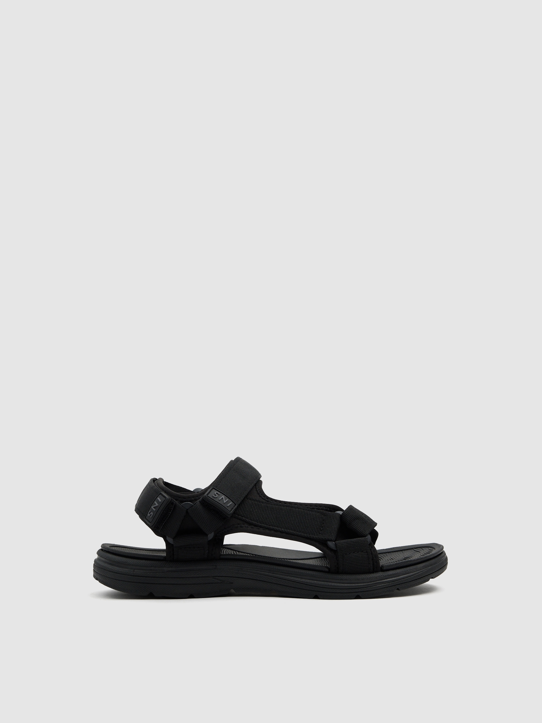 Black nylon sport sandal black