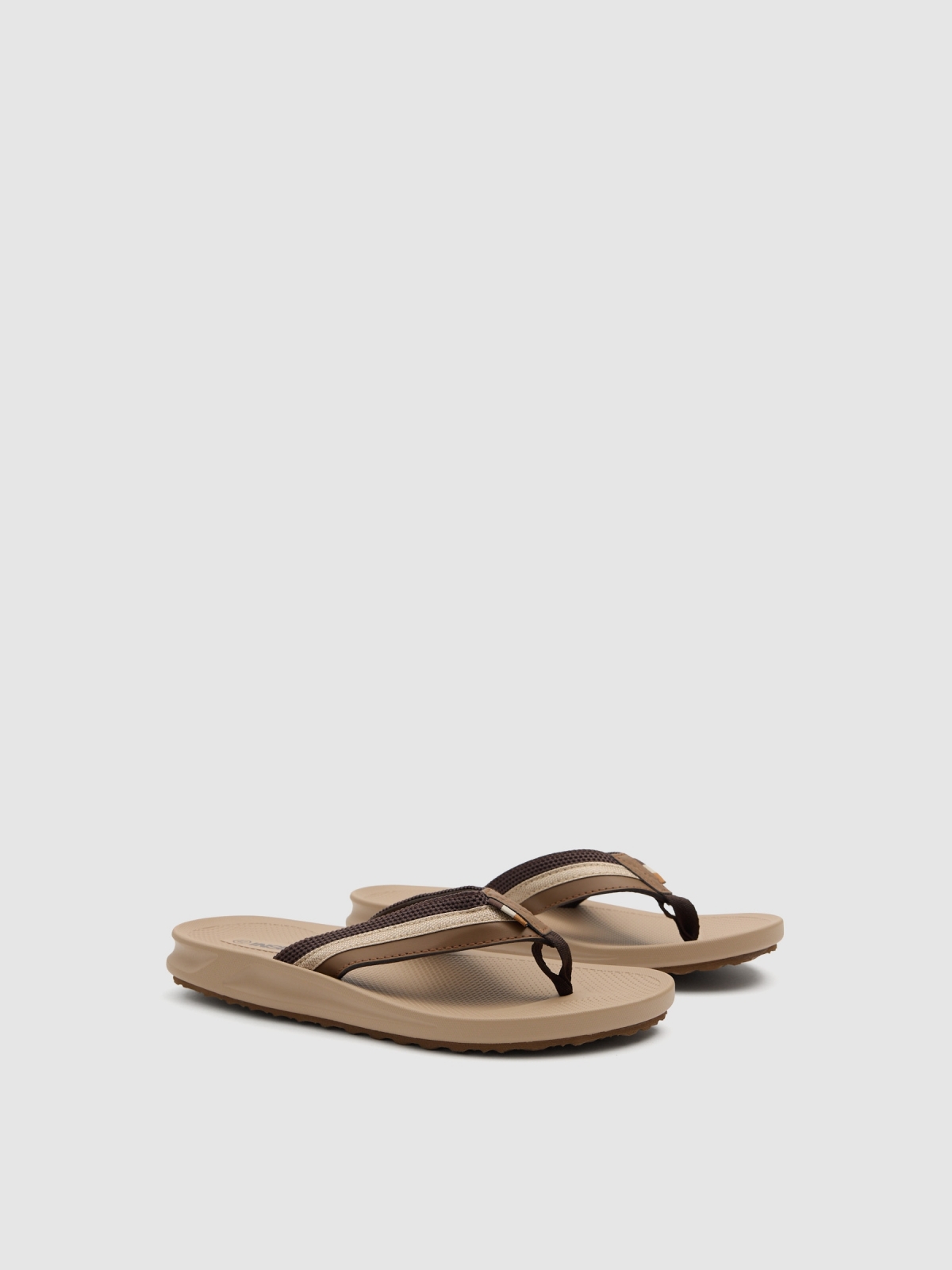 leather-effect rubber beige