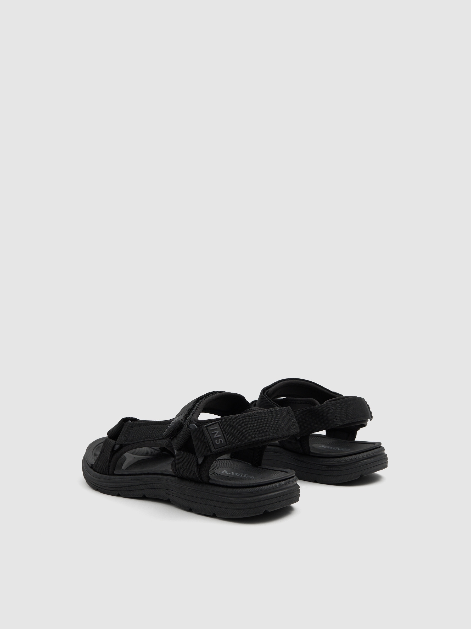 Sandalia deportiva nailon negra negro