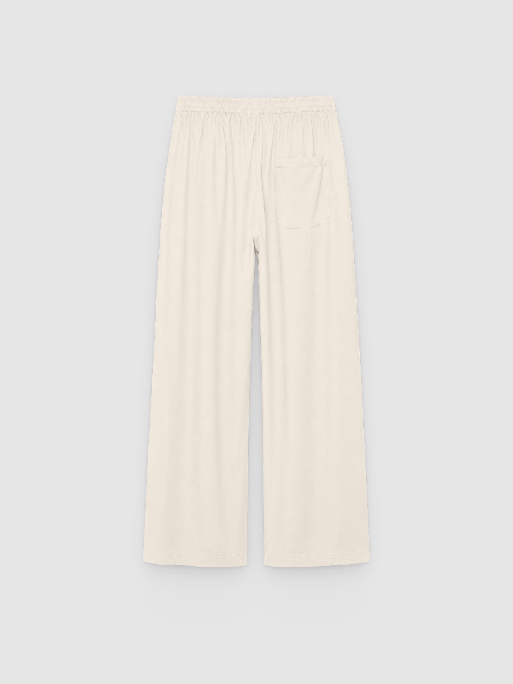 Jogger lino cintura elástica crudo vista general frontal
