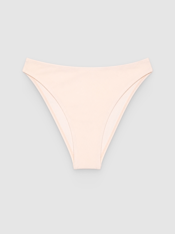  Mid-rise Brazilian bikini bottoms off white front view