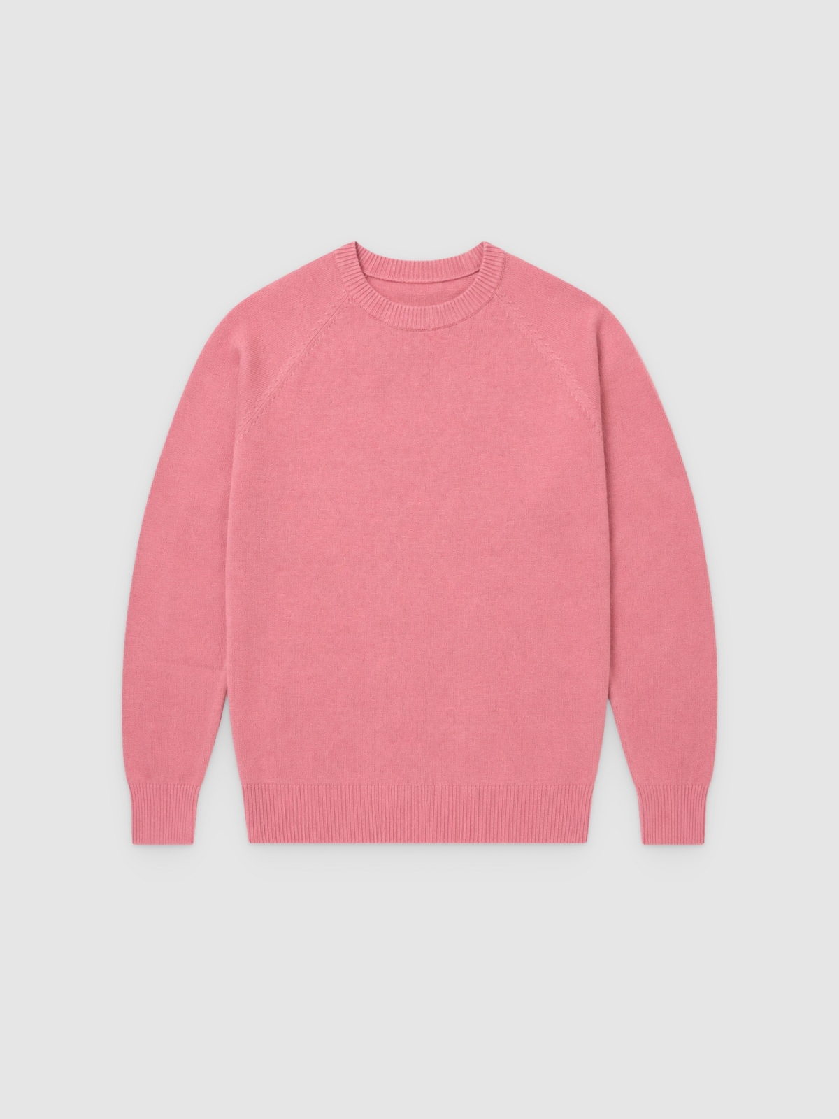%Pto% Pullover Redondo Básico rosa pó vista frontal
