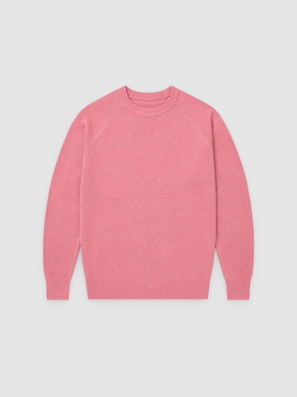  Basic Round Pullover powdered pink front view