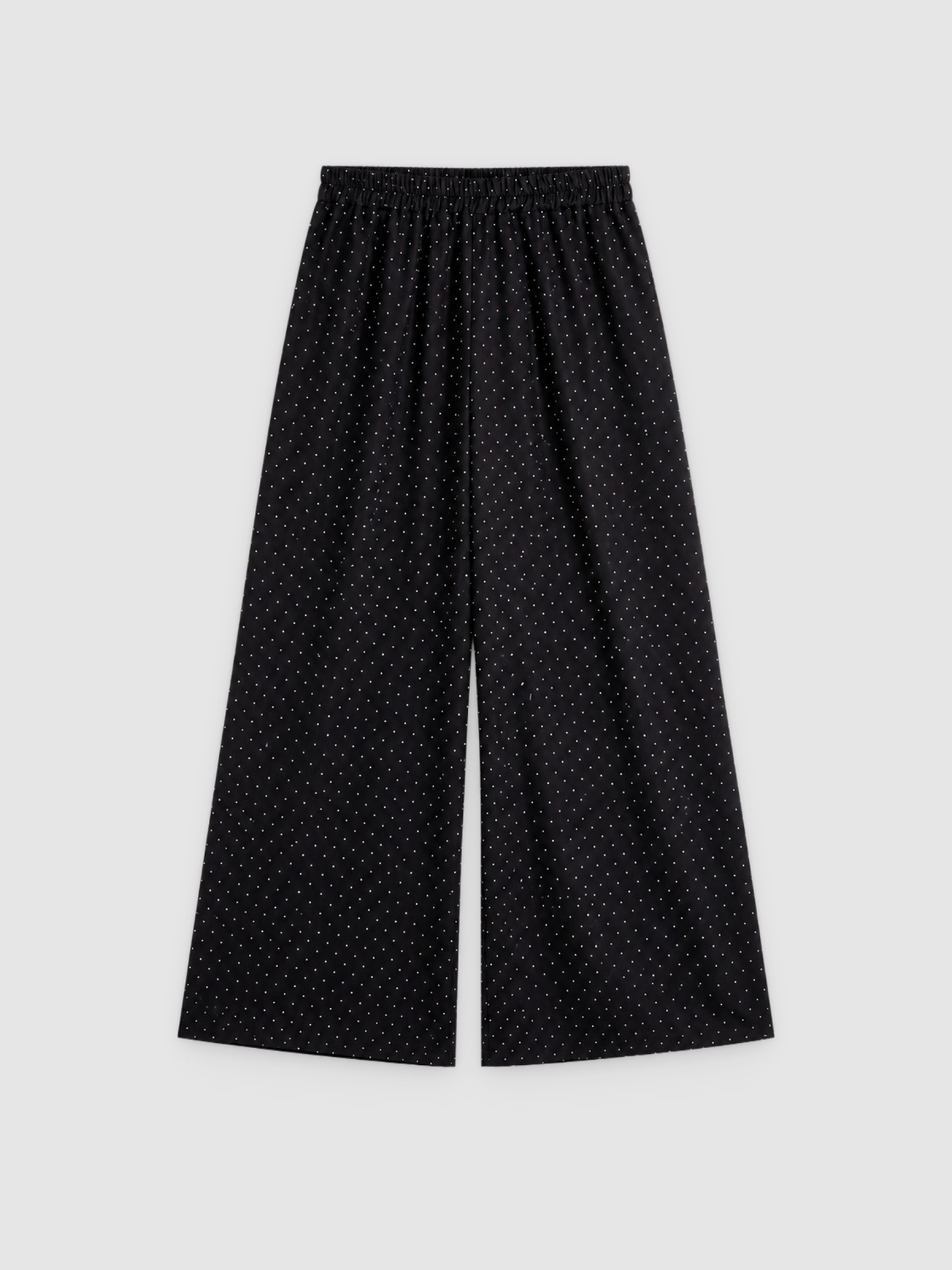 %Pto% Fluid pants with sparkles black front view