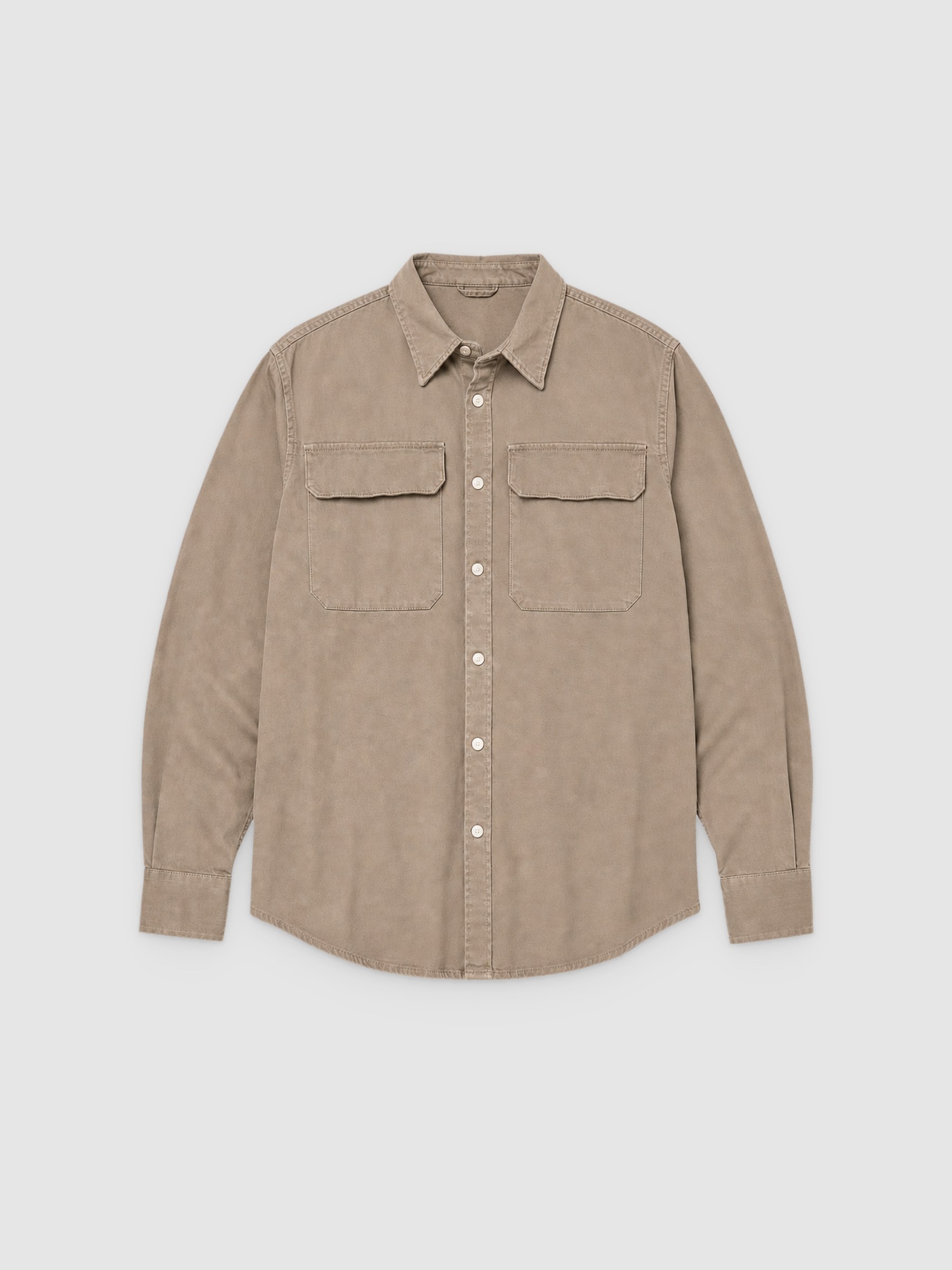 Regular shirt light green middle front view