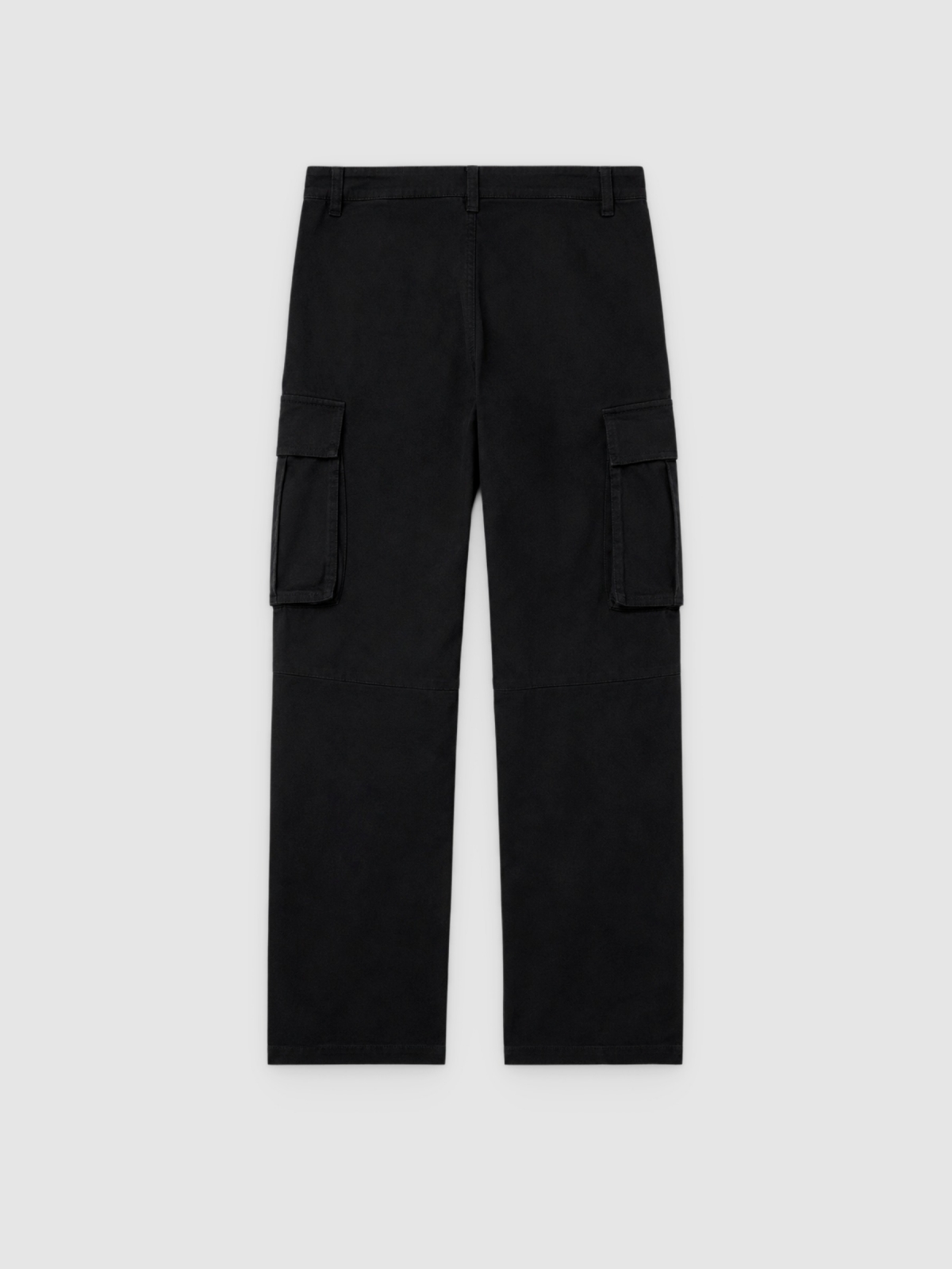 Pantalón cargo chino regular negro vista trasera
