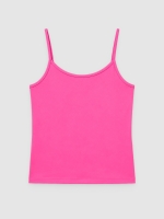 %Pto% Camiseta tirantes slim fucsia vista frontal