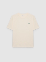 %Pto% Camiseta mini bordado crudo vista frontal