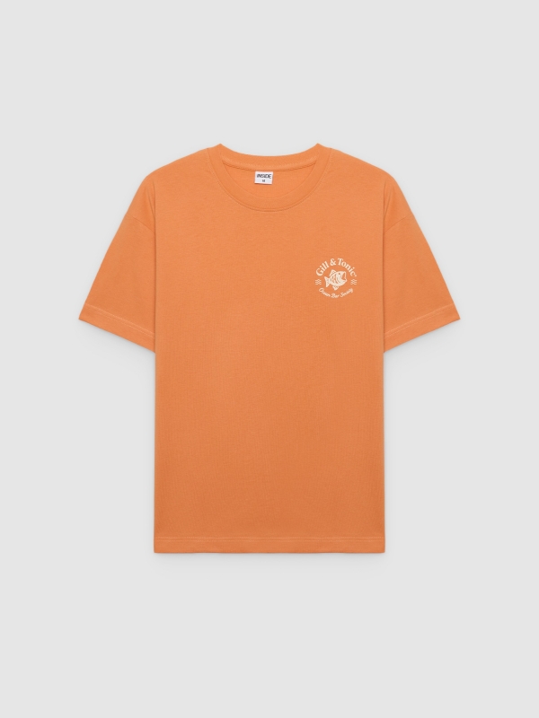  Camiseta Ocean coral vista frontal