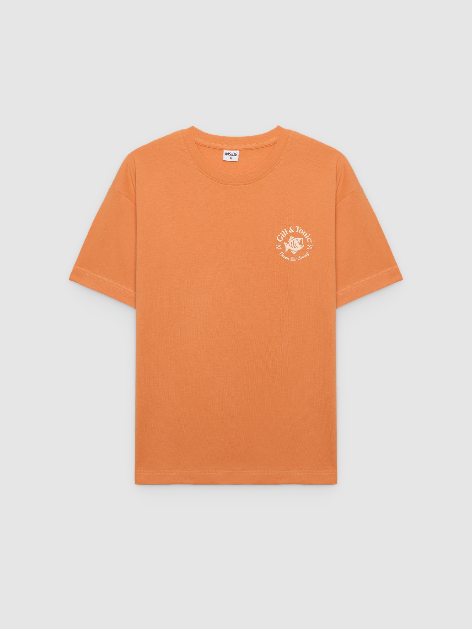 Ocean T-shirt coral middle front view