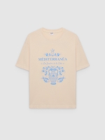 %Pto% Camiseta Mediterrânea crua vista frontal