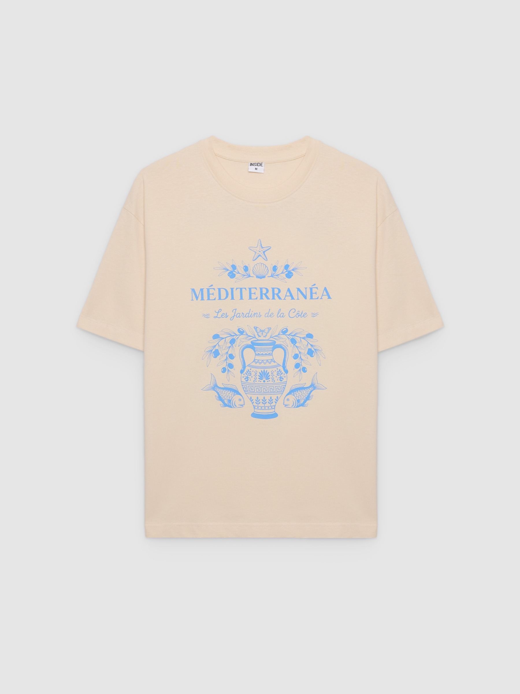 Mediterranean T-shirt raw middle front view