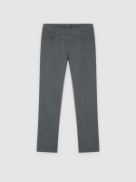 %Pto% Regular five-pocket trousers grey front view