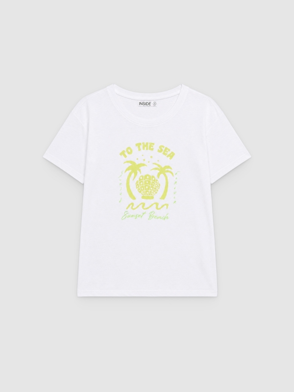  Camiseta To the Sea blanco vista frontal