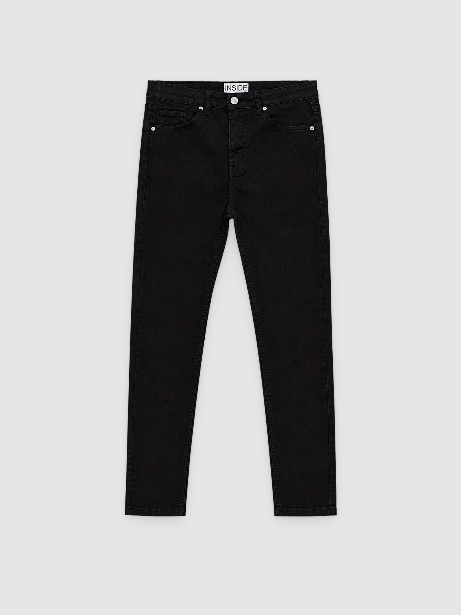 Basic skinny pants black front view